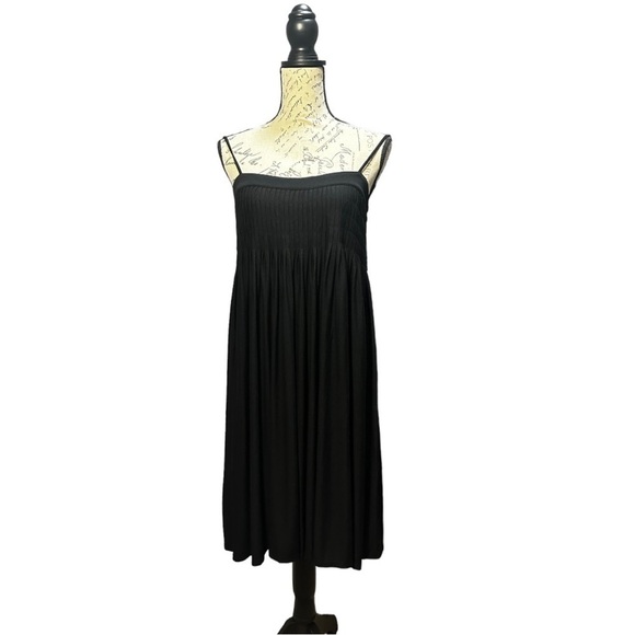BCBGMaxAzria  Black Sundress With Spaghetti Straps Size M - Picture 1 of 5